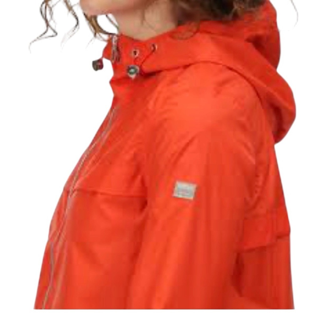 Regatta Great Outdoors Isotex Waterproof Parka Jacket Orange Hooded Womens 8 M